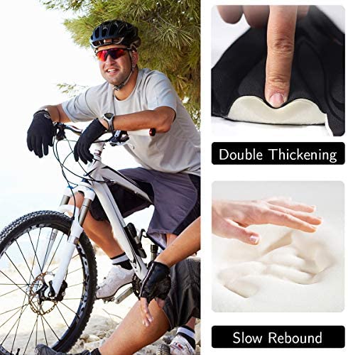 51vhJl7WuEL. AC  - Mountain Bike Seat Cushion Cover Extra Soft Gel Bicycle Seat Cover, Soft Silicone Padded Bike Saddle Cover, Anti-Slip Bicycle Seat Cushion Spinning with Waterpoof&Dust Resistant Cover Outdoor Cycling