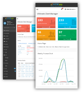 CRM Theme with dashboard widgets