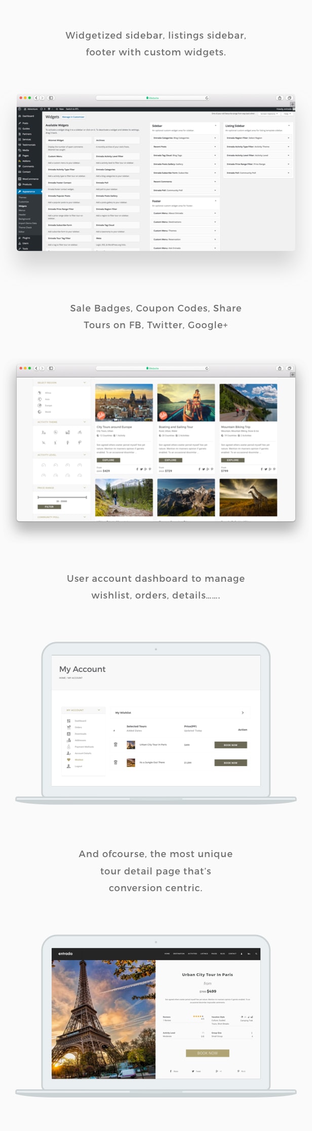 Entrada Tour Travel Booking WordPress Theme - 5