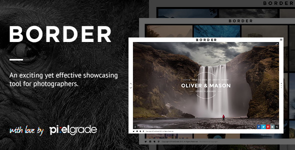 BORDER – A Delightful Photography WordPress Theme