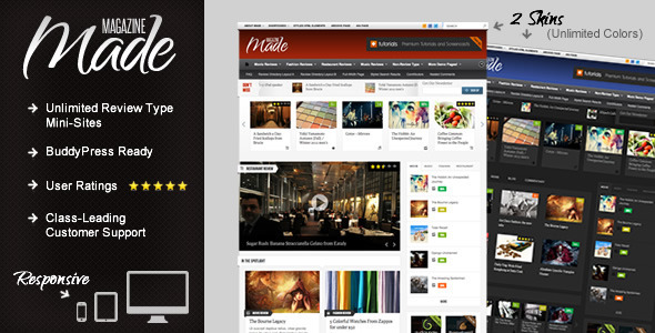 Made – Responsive Review/Magazine Theme