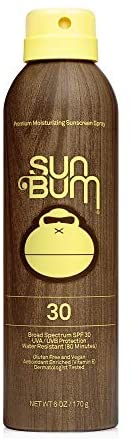 Sun Bum Original Sunscreen Spray | Vegan and Reef Friendly (Octinoxate & Oxybenzone Free) Broad Spectrum Moisturizing UVA/UVB Sunscreen with Vitamin E | 6 oz