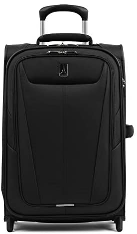 Travelpro Maxlite 5-Softside Lightweight Expandable Upright Luggage, Black, Carry-On 22-Inch