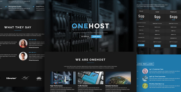 1619477284 554 preview.  large preview - Onehost - One Page WordPress Hosting Theme