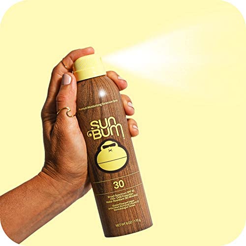 41d2DK1jS0L. AC  - Sun Bum Original Sunscreen Spray | Vegan and Reef Friendly (Octinoxate & Oxybenzone Free) Broad Spectrum Moisturizing UVA/UVB Sunscreen with Vitamin E | 6 oz