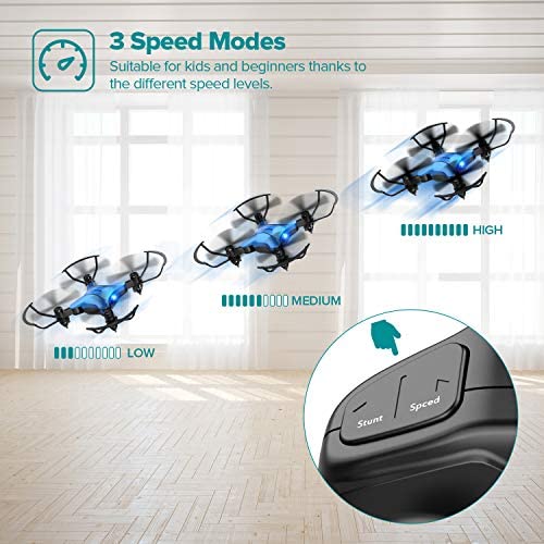 51MPoWhErBL. AC  - DROCON Foldable Mini Drone for Kids or Adults, Best Gift Portable Pocket Quadcopter with Altitude Hold 3D Flips and Headless Mode Easy to Fly, Small Durable RC Helicopter for Beginners