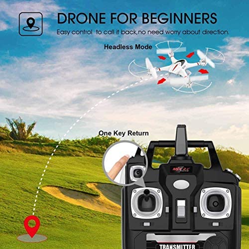 51tyC7lxZJL. AC  - DBPOWER X400W FPV RC Quadcopter Drone with Wifi Camera Live Video One Key Return Function Headless Mode 2.4GHz 4 Chanel 6 Axis Gyro RTF, Compatible with 3D VR Headset