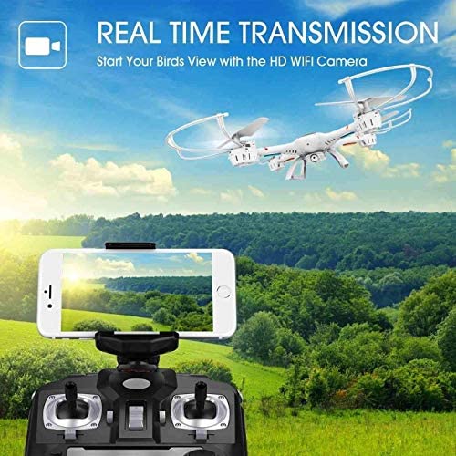 51uLcFExKwL. AC  - DBPOWER X400W FPV RC Quadcopter Drone with Wifi Camera Live Video One Key Return Function Headless Mode 2.4GHz 4 Chanel 6 Axis Gyro RTF, Compatible with 3D VR Headset