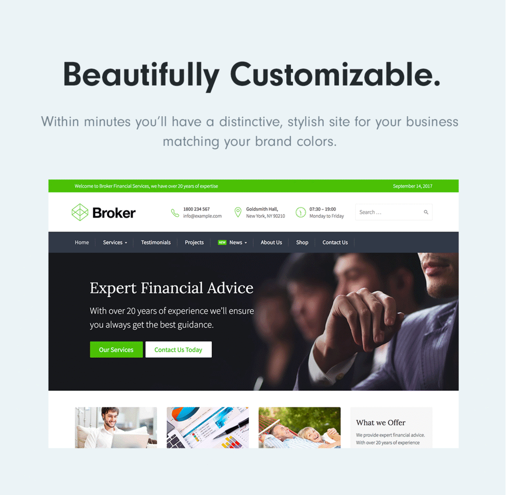 colors animated - Broker - Business and Finance WordPress Theme