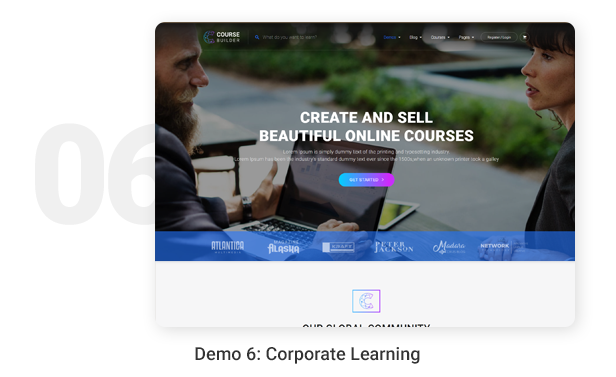demo6 corporate learning - Course & LMS WordPress Theme | CBKit