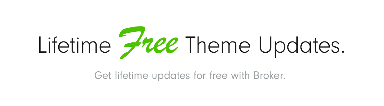 free updates - Broker - Business and Finance WordPress Theme