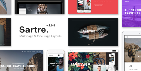 Sartre – Creative Multipurpose HTML Template