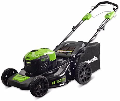 Greenworks 40V 21 inch Self-Propelled Cordless Lawn Mower, Battery Not Included MO40L02