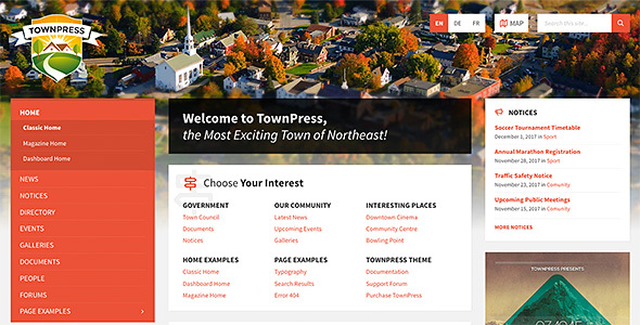 TownPress – Municipality WordPress Theme