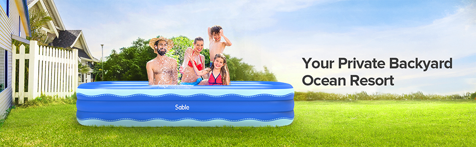 sable inflatable swimming pool