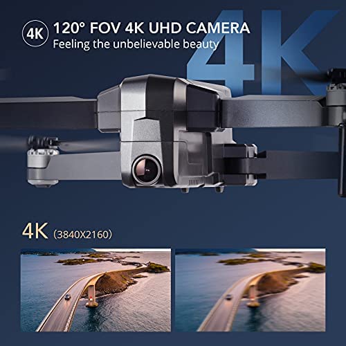51IjBIdTVKS. AC  - Ruko F11 Pro Drones with Camera for Adults 4K UHD Camera Live Video 30 Mins Flight Time with GPS Return Home Brushless Motor-Black（1 Extra Battery + Carrying Case）