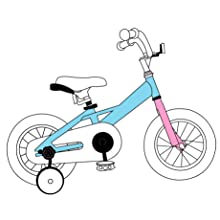 69deced2 aa10 43fa ac78 e97304960465. CR0,0,1847,1847 PT0 SX220   - JOYSTAR 12" 14" 16“ Kids Bike for 2-7 Years Girls 33-53 inch Tall, Girls Bicycle with Training Wheels & Coaster Brake, 85% Assembled, Macarons