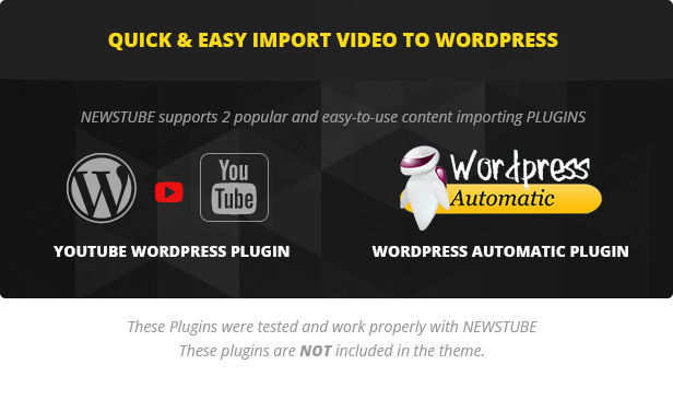 Newstube import plugins supported 1 - NewsTube - Magazine Blog & Video
