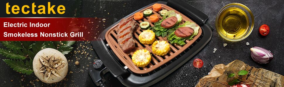 Nonstick Electric Indoor Smokeless Grill