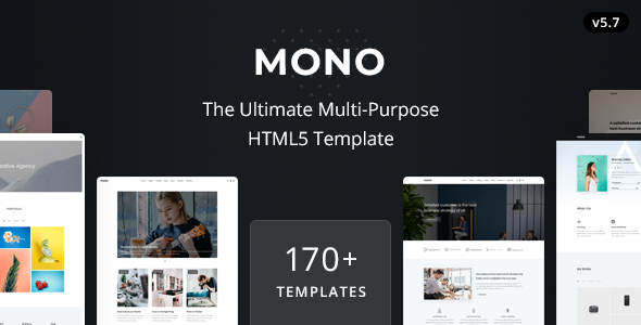 mono preview.  large preview - Mono - Multi-Purpose HTML5 Template