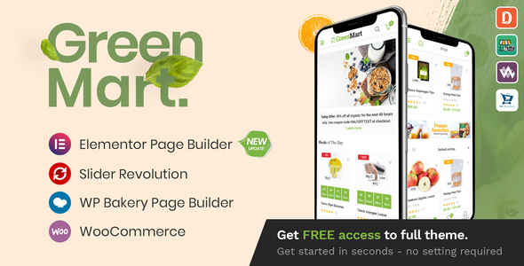 GreenMart – Organic & Food WooCommerce WordPress Theme