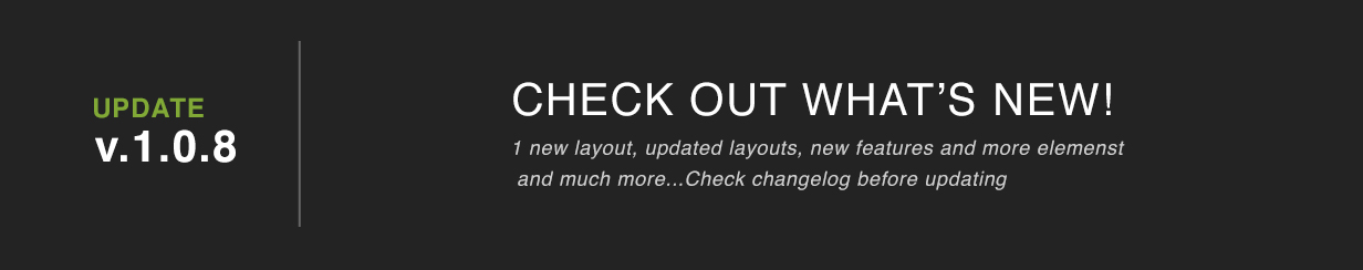 product update banner - Sartre - Creative Multipurpose HTML Template