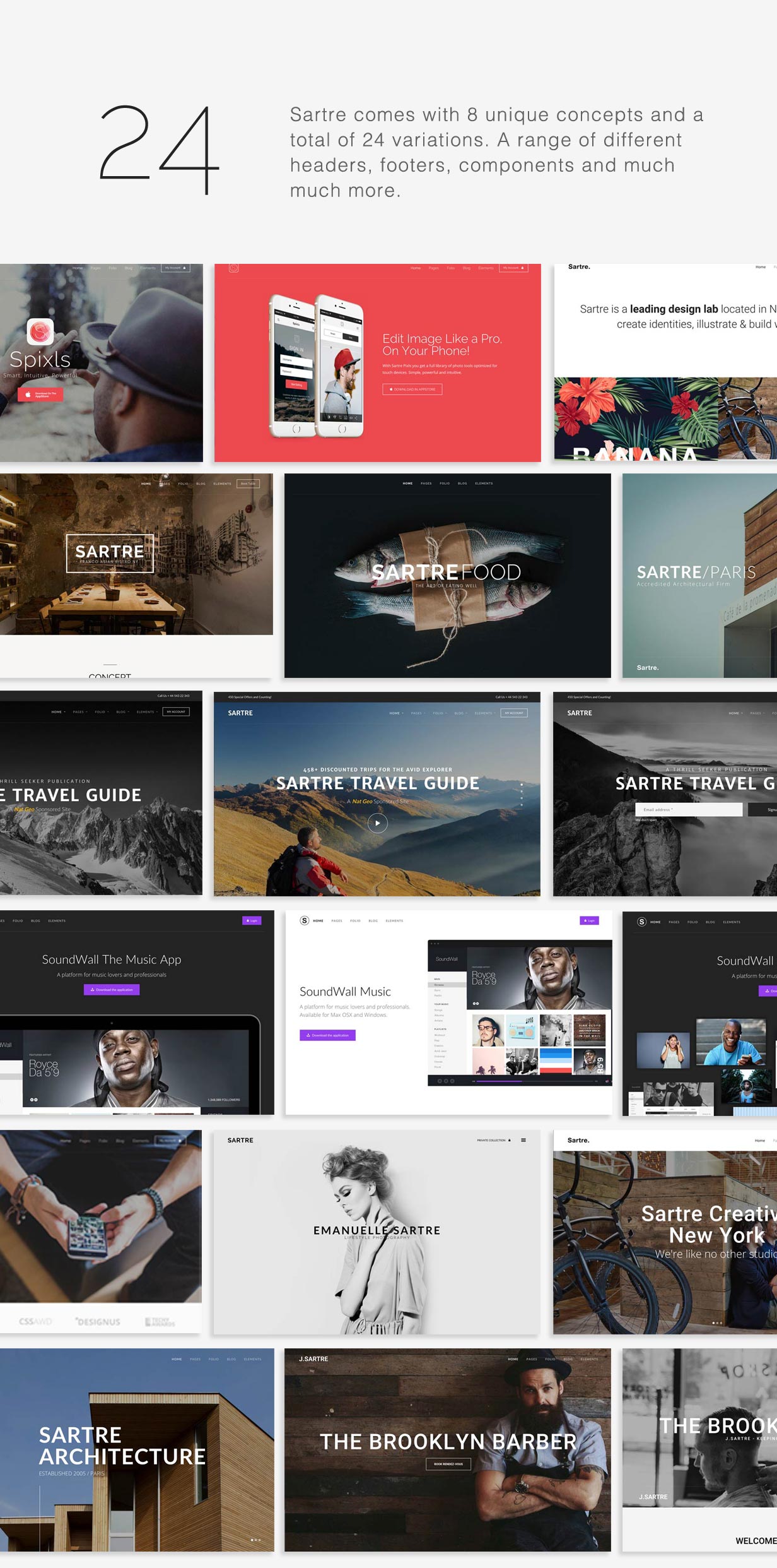 Sartre - Creative Multipurpose HTML Template - 4