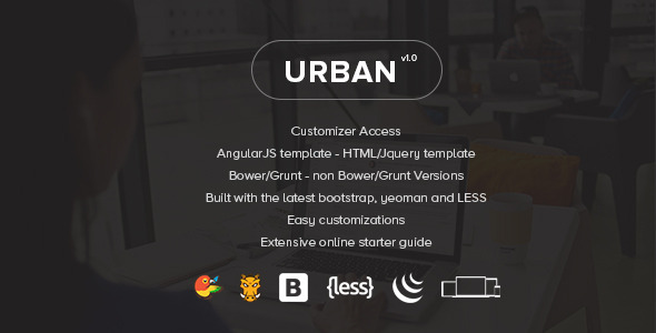 Urban – Responsive Admin Template + Customizer Access