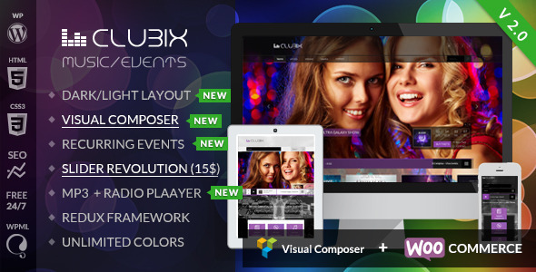 00 preview wp.  large preview - Clubix - Nightlife, Music & Events WordPress Theme