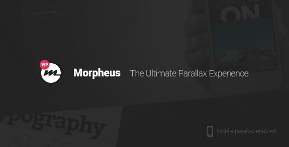 01 Preview.  large preview - Morpheus - Ultimate One Page Parallax Theme