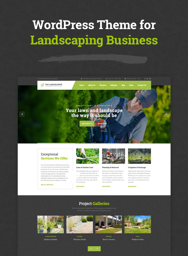 01intro - The Landscaper - Lawn & Landscaping WP Theme