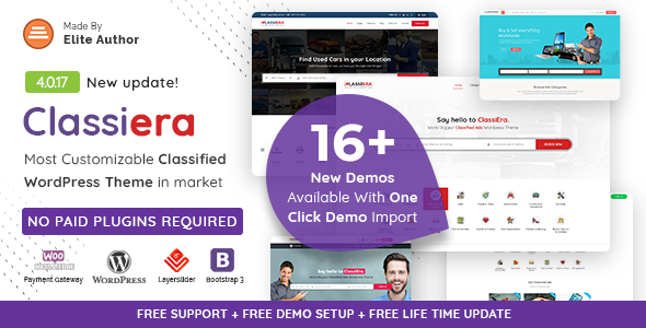 Classiera – Classified Ads WordPress Theme