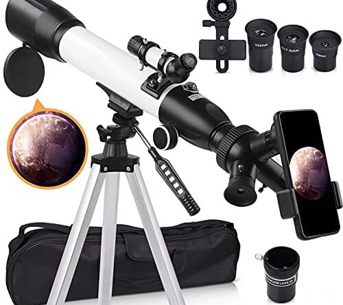 1623321648 51wNXr6KxuS. AC  500x445 - [Upgraded] Telescope, Astronomy Telescope for Adults, 60mm Aperture 500mm AZ Mount Astronomical Refracting Telescope for Kids Beginners with Adjustable Tripod, Phone Adapter, Nylon Bag