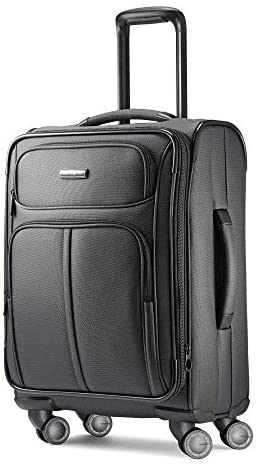 Samsonite Leverage LTE Softside Expandable Luggage with Spinner Wheels, Charcoal, Carry-On 20-Inch