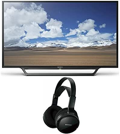 1624707552 41GvU1lNomS. AC  398x445 - Sony KDL32W600D 32-Inch Built-in Wi-Fi HD TV with MDRRF912RF Home Theater Headphones Bundle (2 Items)