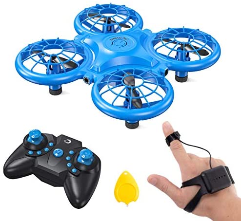 Dragon Touch DK01 Mini Drones for Kids, Multiple Remote Controls-Hand Operated RC Quadcopter, G-Sensor Mode, 3D Flips, Altitude Hold, Headless Mode, One Key Return&Speed Adjustment