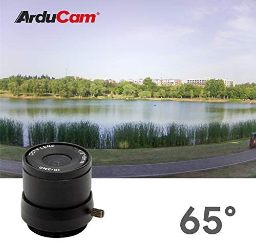 41VStaZDXCL. AC  - Arducam Lens for Raspberry Pi HQ Camera, Wide Angle CS-Mount Lens, 6mm Focal Length with Manual Focus