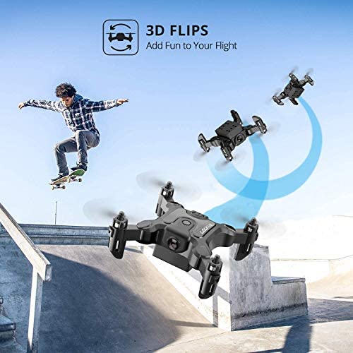 51GjgS0NOQL. AC  - 4DRC V2 Foldable Mini Nano Drone for Kids Beginners Gift,Pocket RC Quadcopter with 3 Batteries,Altitude Hold, Headless Mode, 3D Flips, One Key Return, 3 Speed Modes, Easy Fly for Beginners Boys Girls
