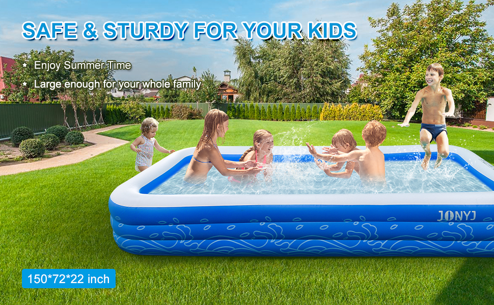 family inflatable swimming pool