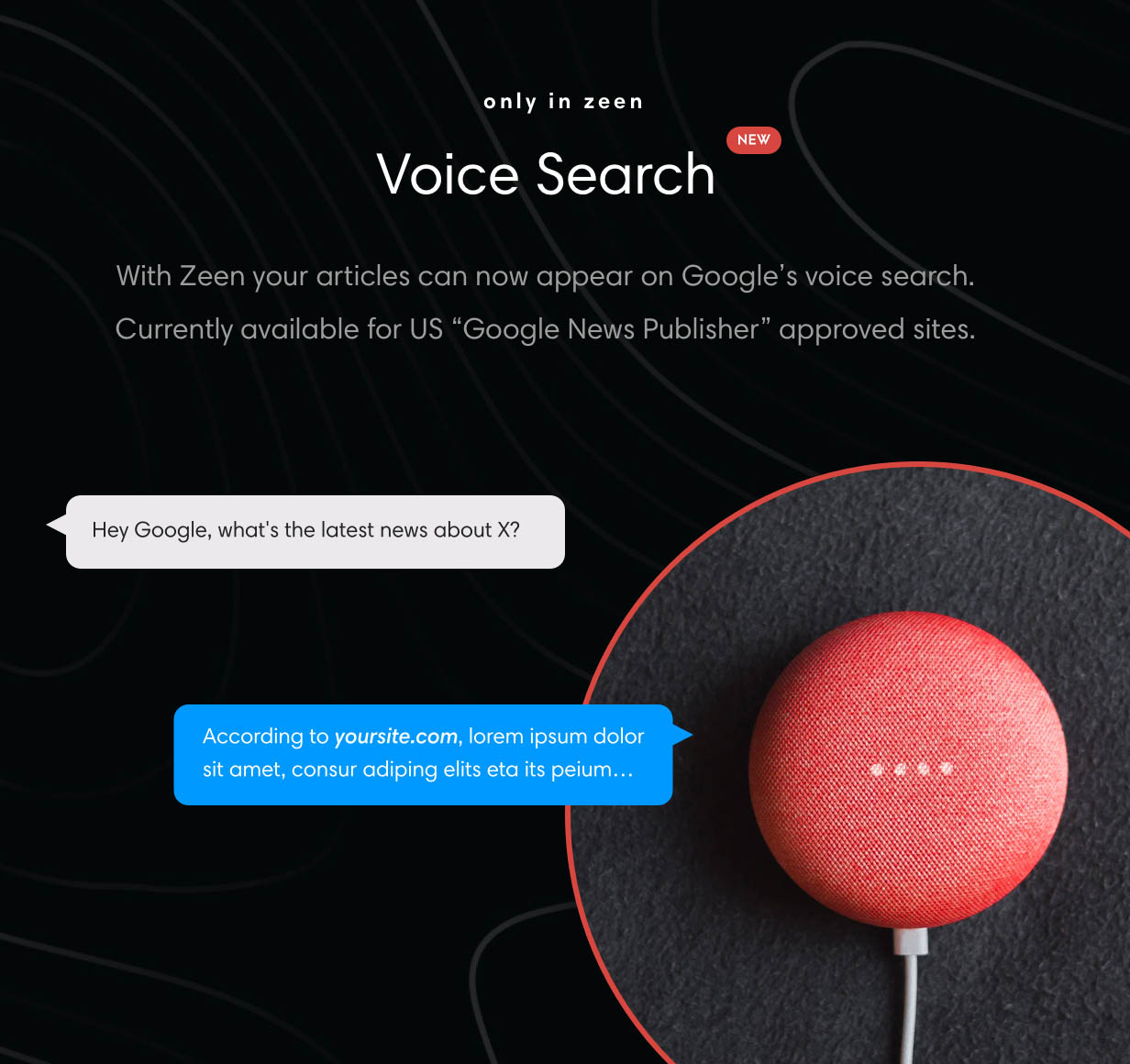 voice search - Zeen | Next Generation Magazine WordPress Theme