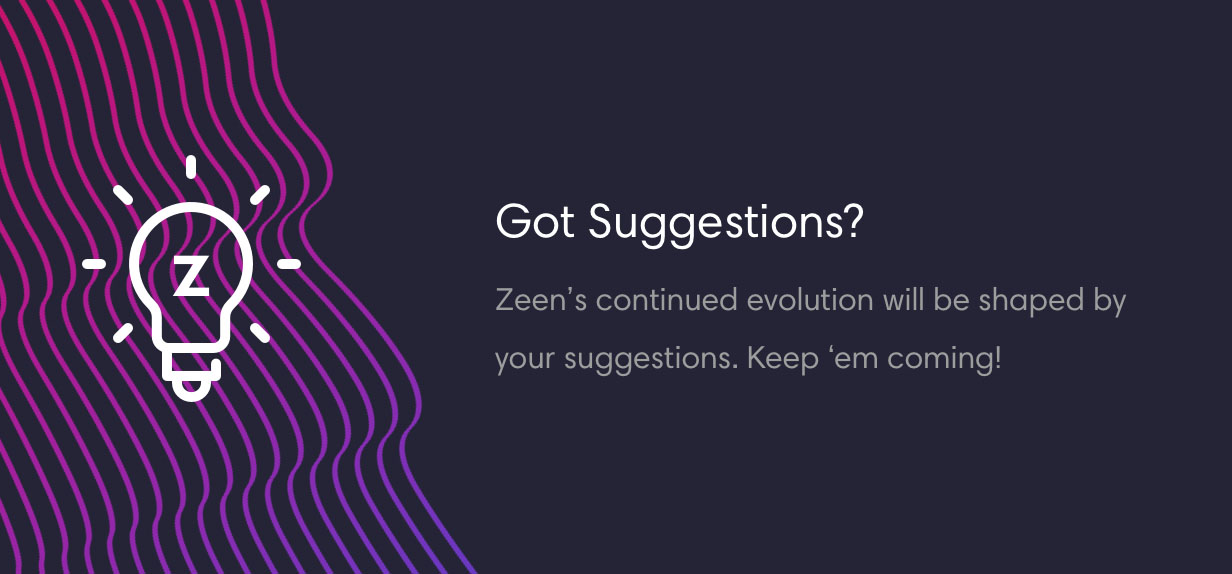 zeen suggestions - Zeen | Next Generation Magazine WordPress Theme