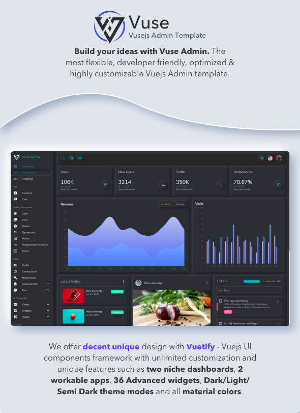 1Page - Vuse: VueJs CLI Material Admin