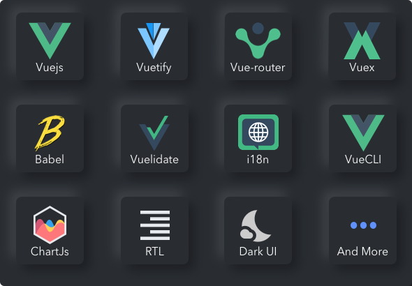2Page - Vuse: VueJs CLI Material Admin