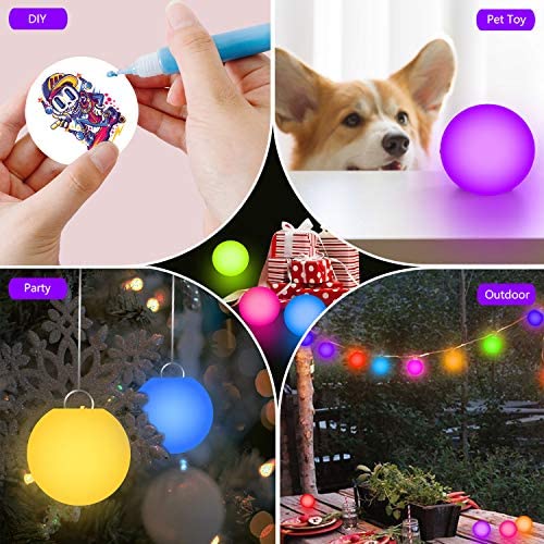 51KX8IwLMUL. AC  - FROQUII Floating Pool Lights, 16 Colors Pond LED Ball Lights with Remote Control, Waterproof Cordless Hot Tub Lights Kids Night Light Ball Lamp for Pool Garden Backyard Lawn Beach Party Decor (1pcs)