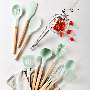 89acd175 e15d 425f 8025 ee3422710b49.  CR0,0,300,300 PT0 SX300 V1    - Silicone Kitchen Cooking Utensil Set, EAGMAK 16PCS Kitchen Utensils Spatula Set with Stainless Steel Stand for Nonstick Cookware, BPA Free Non-Toxic Cooking Utensils, Kitchen Tools Gift (Mint Green)