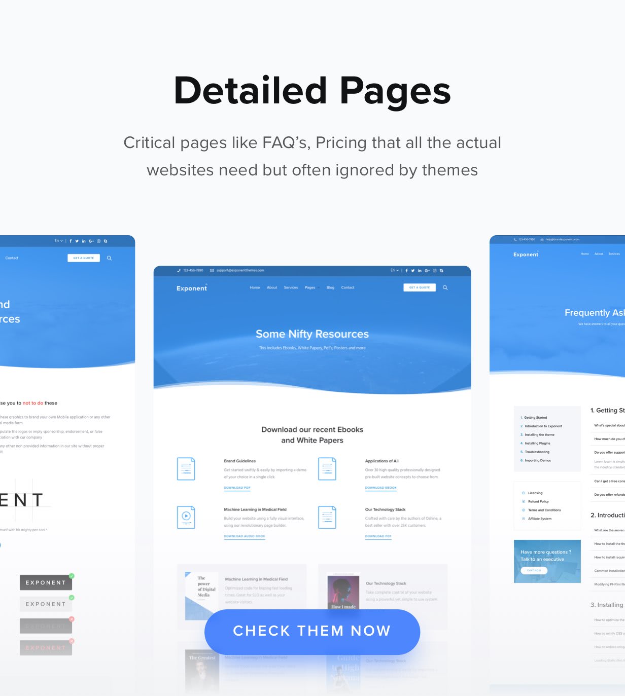 detailed pages - Exponent - Modern Multi-Purpose Business WordPress theme