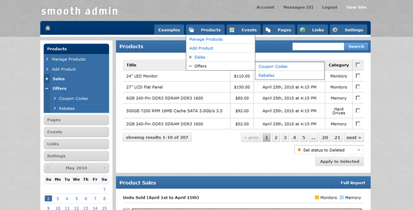 screenshot 2.  large preview - Smooth Admin