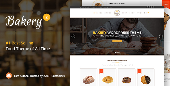 Bakery | WordPress Cake & Food Theme