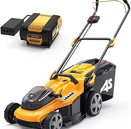 1627999627 5164cS8vCiS. AC  452x445 - AS 40V 16'' Cordless Lawn Mower with 5Ah Battery and Charger ,3-in-1 Electric Lawn Mower, 7 Adjustable Heights,Can Work for up to 100 Minutes，Ideal for Revitalizing Small to Mid-Sized Lawn…