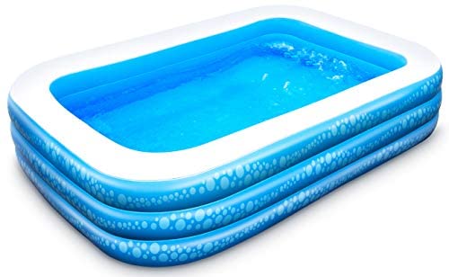 1628519509 417rf1ziAeL. AC  - Inflatable Pool, Hesung 117" X 69"X 21" Family Swimming Pool for Kids, Toddlers, Infant, Adult, Full-Sized Inflatable Blow Up Kiddie Pool for Ages 3+, Outdoor, Garden, Backyard, Summer Swim Center